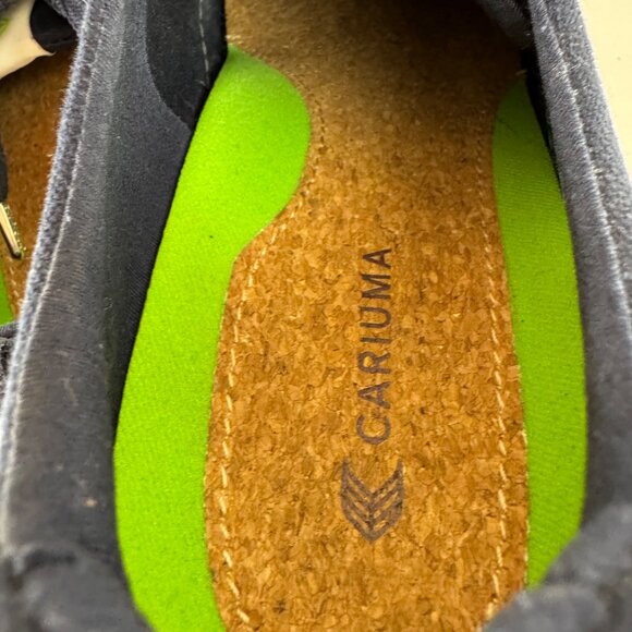 Cariuma OCA Low Navy Blue Canvas Sneaker Women's 7.5 Casual Comfortable - Picture 8 of 12